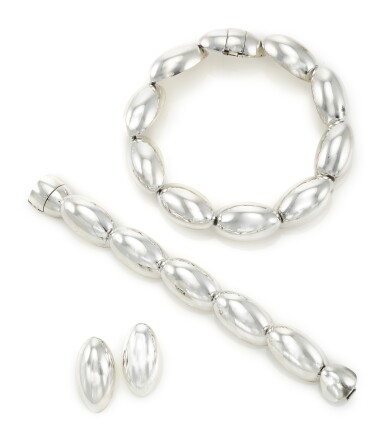 View full screen - View 1 of Lot 91. SILVER PARURE (PARURE IN ARGENTO), POMELLATO.