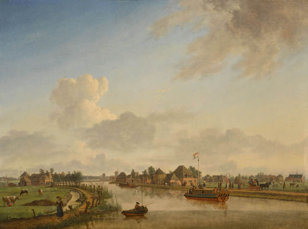 View full screen - View 1 of Lot 69. A view of the Amstel near Oudekerck.