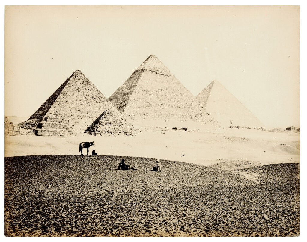 View full screen - View 1 of Lot 25. Egypt—Francis Frith | Pyramids of El-Geezah, c.1858.