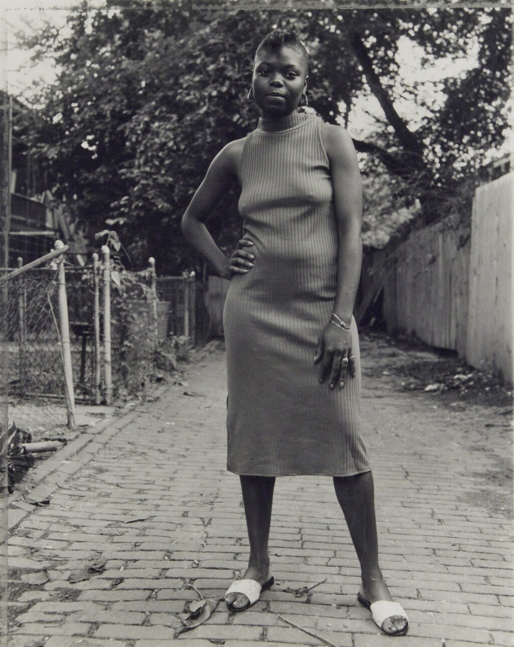 View full screen - View 1 of Lot 906. A Young Woman Between Carrolburg Place and Half Street, Washington, D. C. .