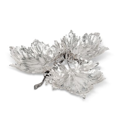 View full screen - View 1 of Lot 149. An Italian Silver Leaf-Form Centerpiece, Gianmaria Buccellati, Bologna, 20th Century.