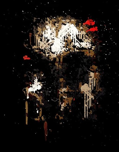 View full screen - View 1 of Lot 208. Emerging Face - Neural Net Imagined Portrait (644 Strokes).