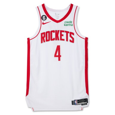 View full screen - View 1 of Lot 192. Jalen Green Houston Rockets 2022-2023 Game Worn Association Edition Jersey.