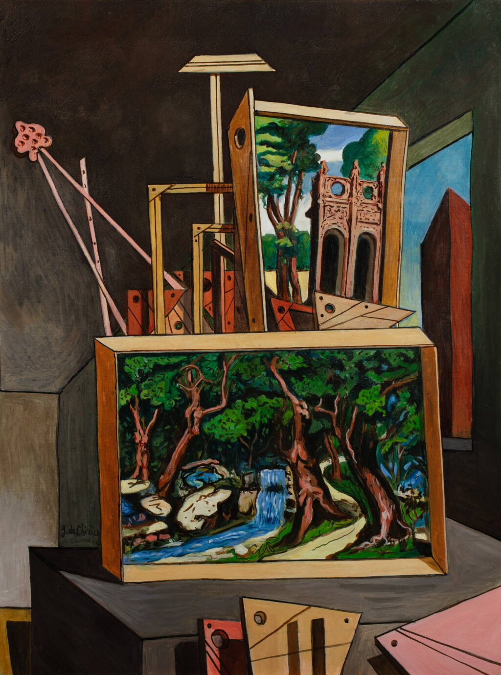 View full screen - View 1 of Lot 28. Interno metafisico.