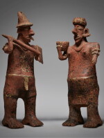 Nayarit Standing Couple, Ixtlán del Río style, Protoclassic, circa 100 BC - AD 250