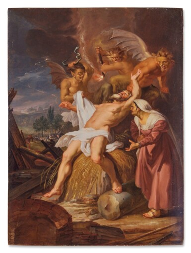 View full screen - View 1 of Lot 365. Job Mocked by his Wife.