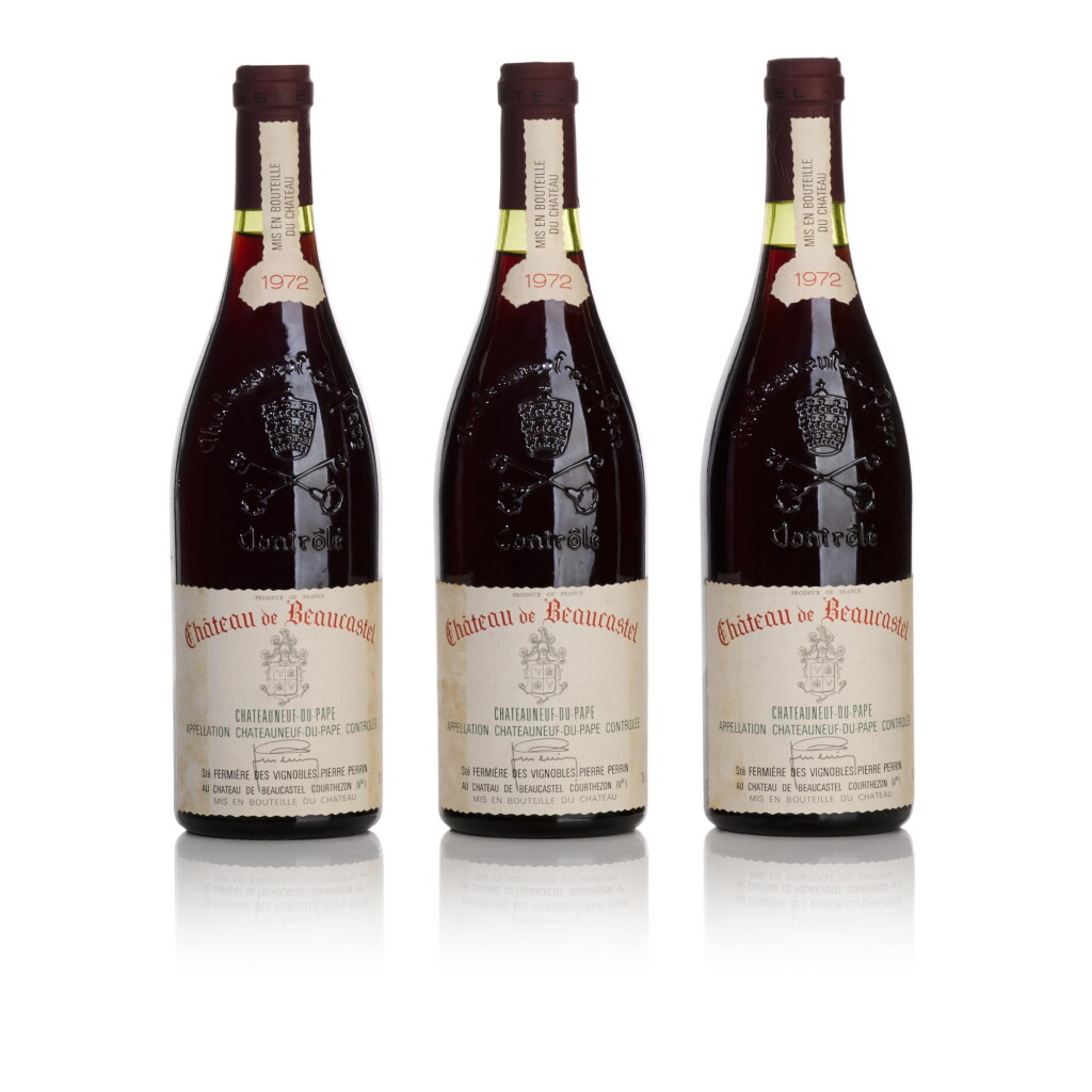 View full screen - View 1 of Lot 271. Château de Beaucastel Rouge 1972 Perrin (6 BT).