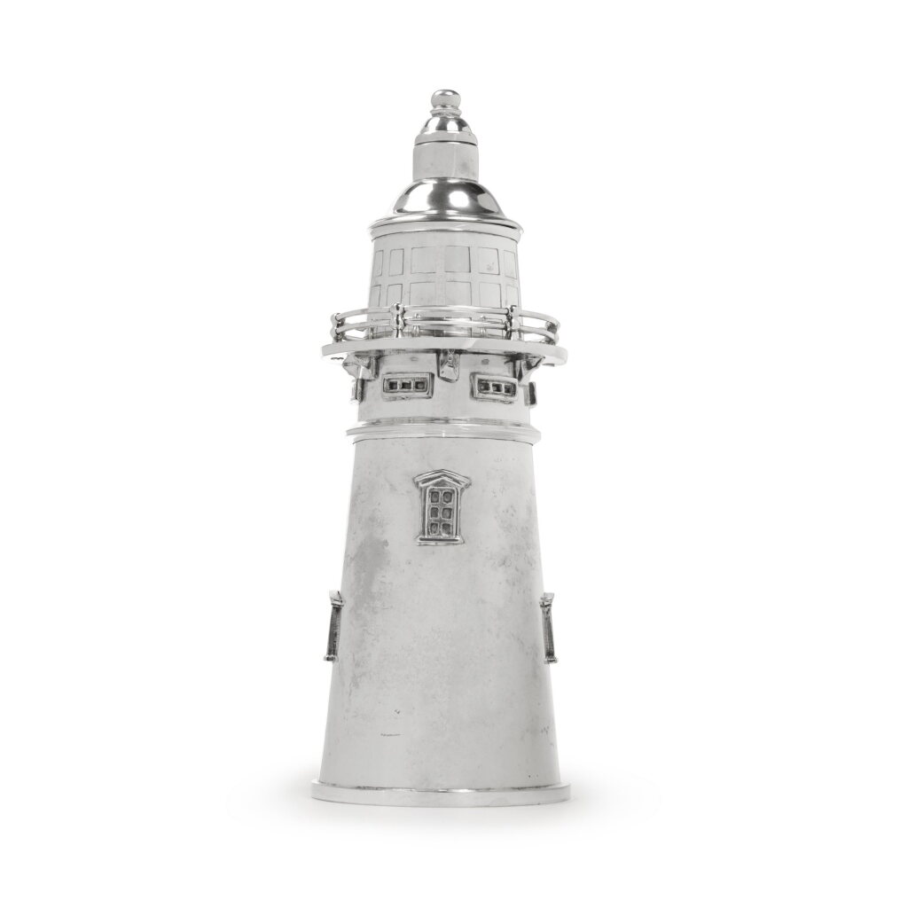 全螢幕檢視 - 查看25An American Silver-Plated Lighthouse Cocktail Shaker, Van Bergh Silver Plate Co., Rochester, NY, Circa 1930的1