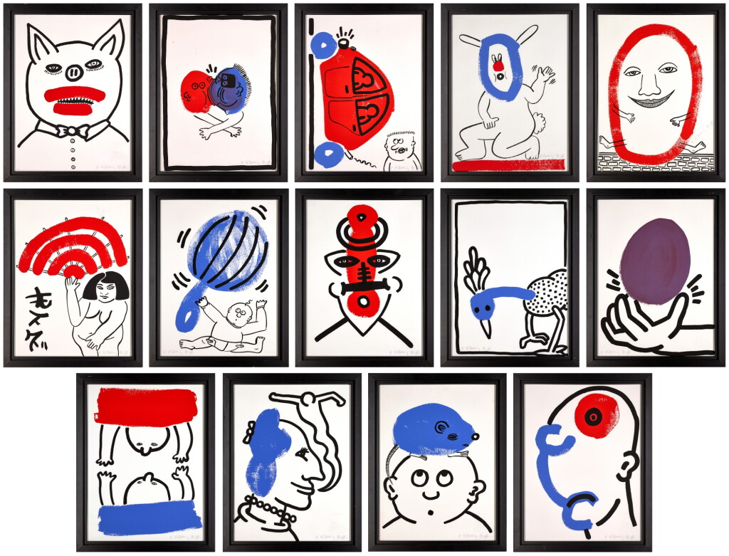 View full screen - View 1 of Lot 104. The Story of Red + Blue (L. pp. 128-133).