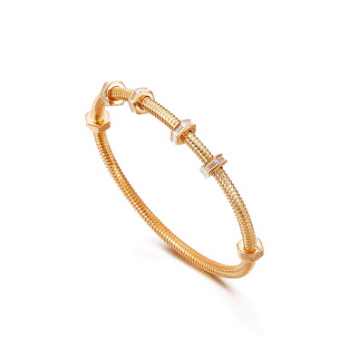 View full screen - View 1 of Lot 2817. 'Écrou de Cartier' Diamond Bangle | 卡地亞 | 'Écrou de Cartier' 鑽石手鐲.