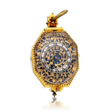 View full screen - View 1 of Lot 142. An octagonal rock crystal stackfreed watch in early 17th century style Probably 19th century .