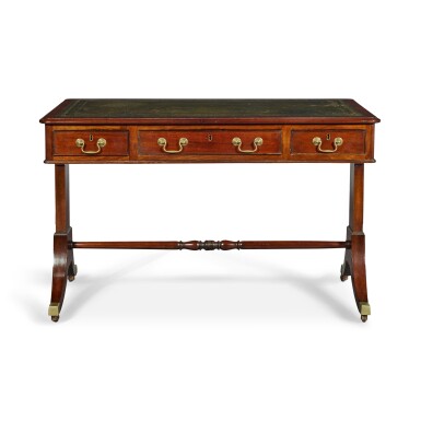 View full screen - View 1 of Lot 258. A Late George III Mahogany Writing Table, Early 19th Century.