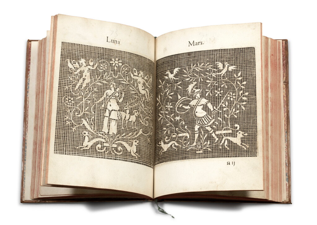 View full screen - View 1 of Lot 13. Les singvliers... povrtraicts d'ouurages de Lingerie. 1589. + Les secondes oevvres de Lingerie..
