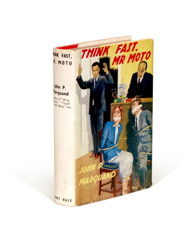 View full screen - View 1 of Lot 147. John P. Marquand | Think Fast, Mr. Moto, 1938, first English edition, from the library of Dennis Wheatley.