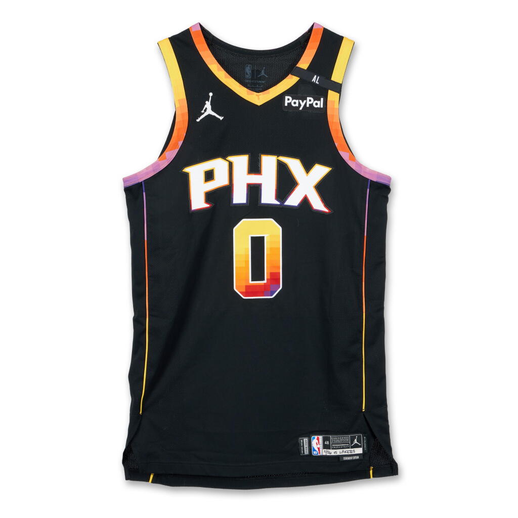 View full screen - View 1 of Lot 175. Ryan Dunn Phoenix Suns 2024-2025 Emirates NBA Cup Game Worn Statement Edition Jersey.