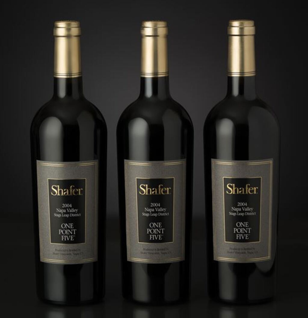 View full screen - View 1 of Lot 209. Shafer Vineyards, Cabernet Sauvignon, One Point Five, Stags Leap District 2004 (12 BT).