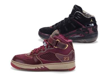 View full screen - View 1 of Lot 98. Air Jordan ‘Wine N Grind’ Pack | Taille US 8, EUR 41 .