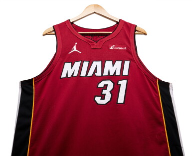 View full screen - View 1 of Lot 202. Thomas Bryant Miami Heat 2024 NBA Playoffs Eastern Conference Round 1 Game Worn Statement Edition Jersey | Game 1.
