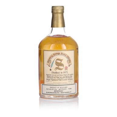 View full screen - View 1 of Lot 1091. Macallan Signatory Vintage 20 Year Old 43.0 abv 1975 (1 bt 75cl).
