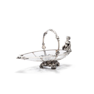 View full screen - View 1 of Lot 112. A cut-crystal silver-mounted cup, John Hunt and Robert Roskell, London, 1873 | Coupe en cristal taillé montée en argent par John Hunt & Robert Roskell, Londres, 1873.