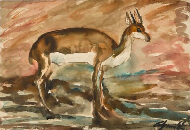 View full screen - View 1 of Lot 22. Untitled (Deer).