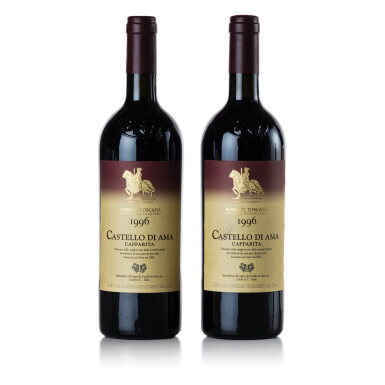 View full screen - View 1 of Lot 473. L'Apparita 1996 Castello di Ama (2 BT).
