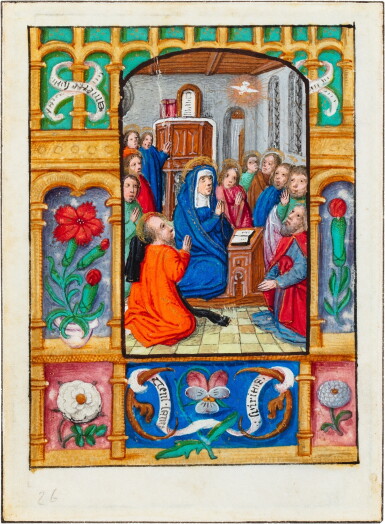 View full screen - View 1 of Lot 3. Livre d’heures (à l’usage de Rome). En latin, manuscrit enluminé sur parchemin. Belgique, Bruges, vers 1510-1520..