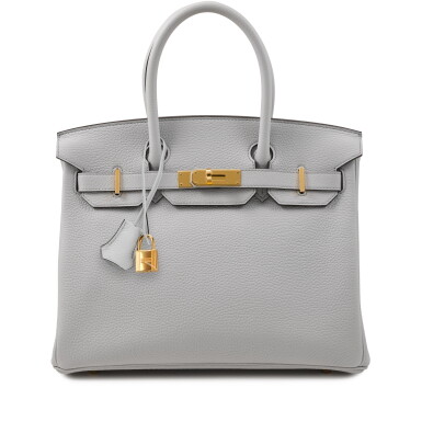 View full screen - View 1 of Lot 109. Bleu Pale Togo Birkin 30 Gold Hardware, 2022.