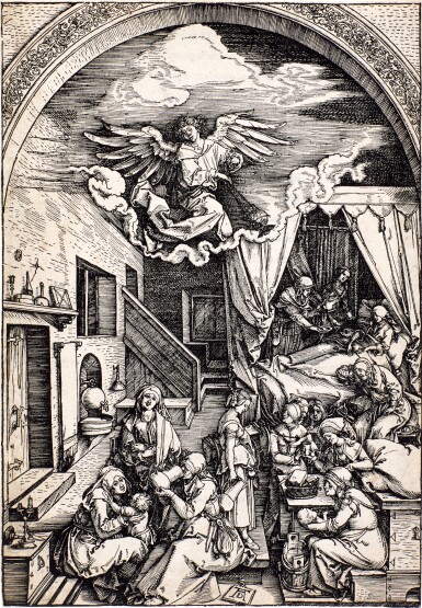 View full screen - View 1 of Lot 6. The Birth of the Virgin (B. 80; M., Holl. 192).
