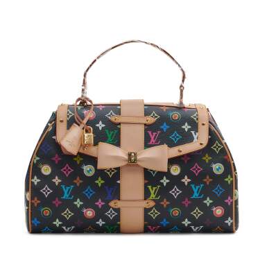 View full screen - View 1 of Lot 707. Black Monogram Multicolor Limited Edition Eye Love You Bow Bag Gold Hardware, 2003.
