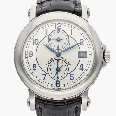 View full screen - View 1 of Lot 638. Reference 7000 MB Master Banker | A stainless stainless steel automatic wristwatch with three time zones and date. Circa 2000.