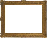 A Louis XIV-style carved giltwood frame with the appearance of a reproduction