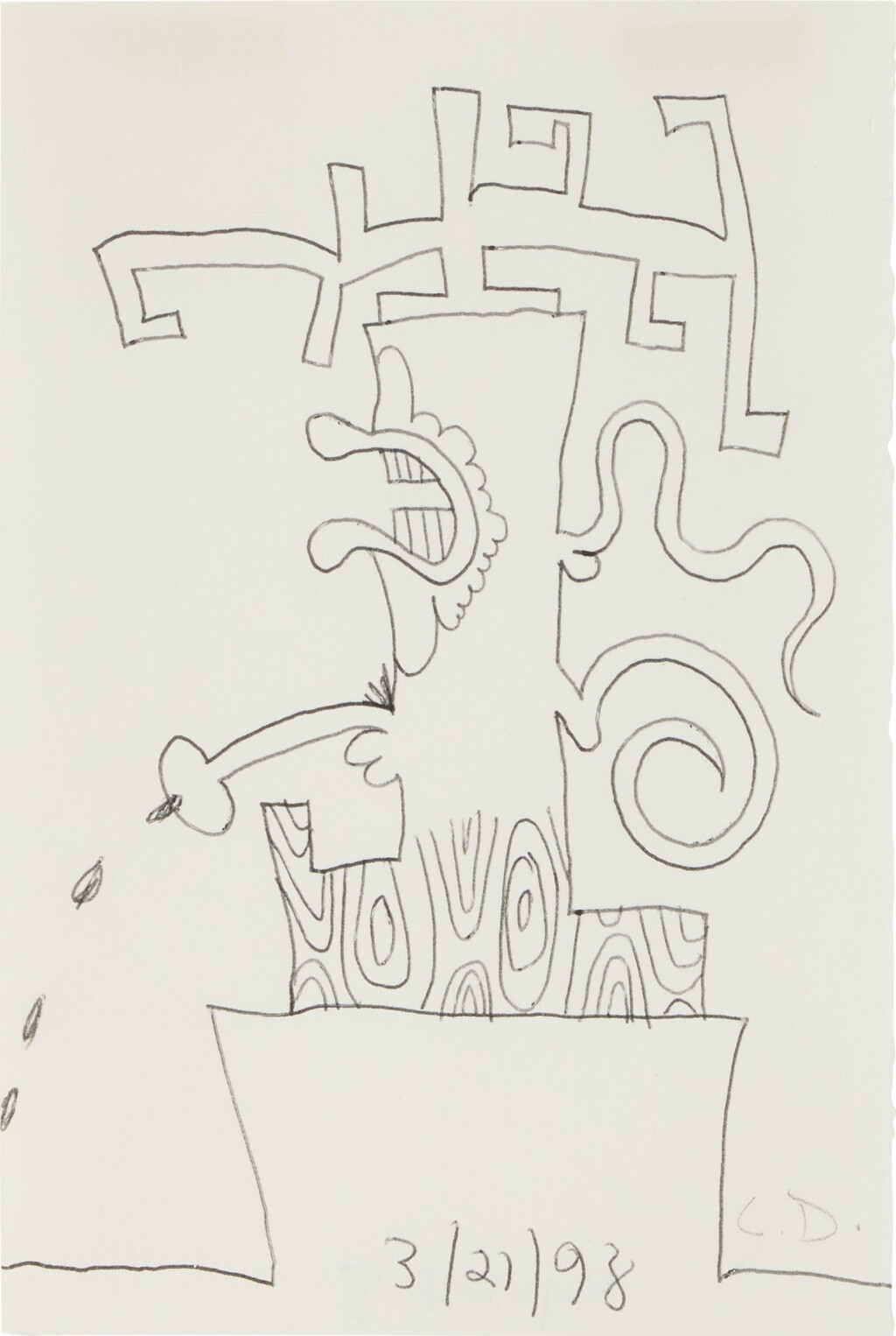 View full screen - View 1 of Lot 28. Untitled (3/21/98).