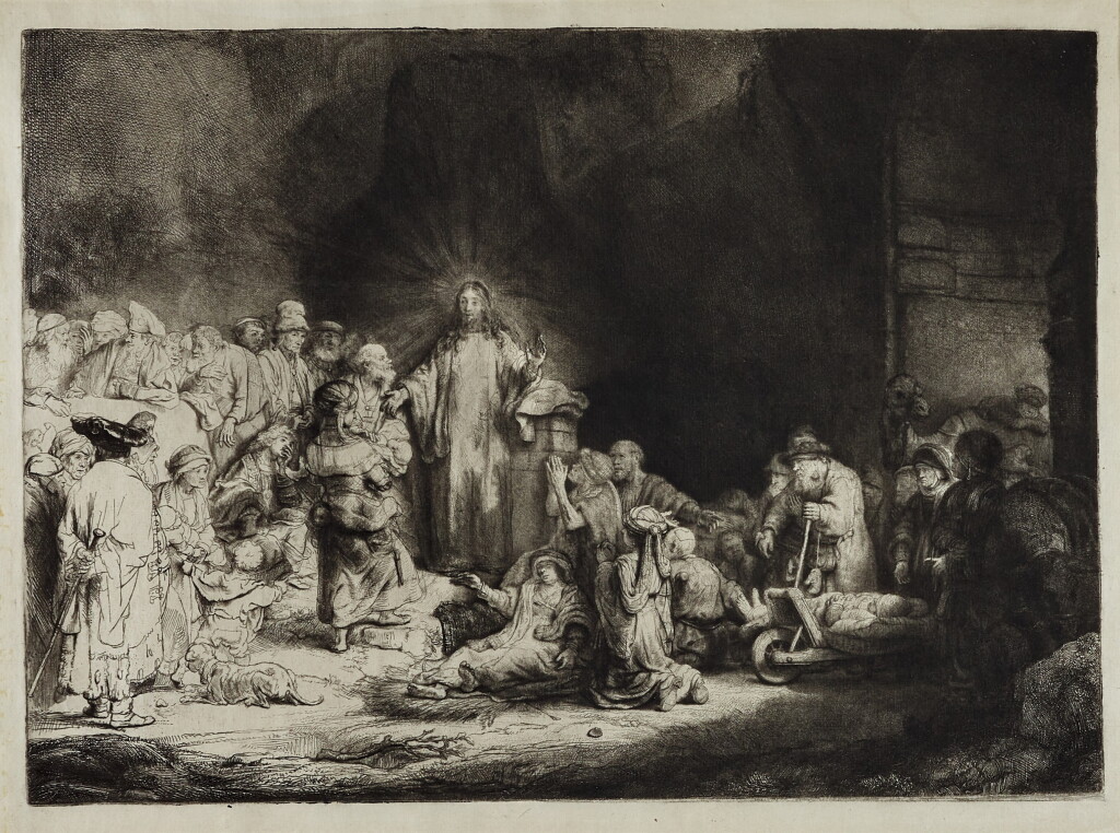 View full screen - View 1 of Lot 520. The Hundred Guilder Print (B., Holl. 74; New Holl. 239).