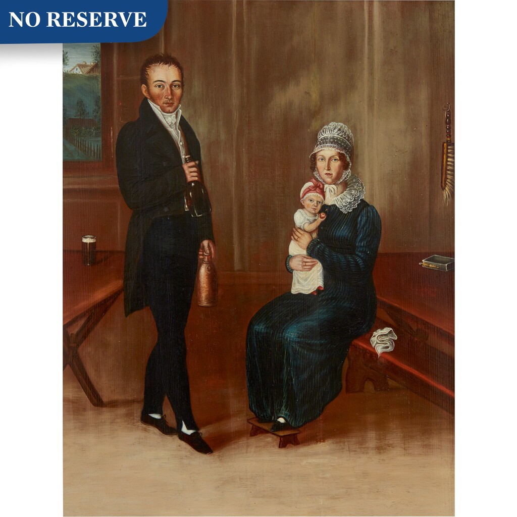 View full screen - View 1 of Lot 117. Portrait of Tavern Keeper with his Wife and Son.