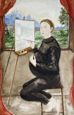 Sofo pregnant, painting