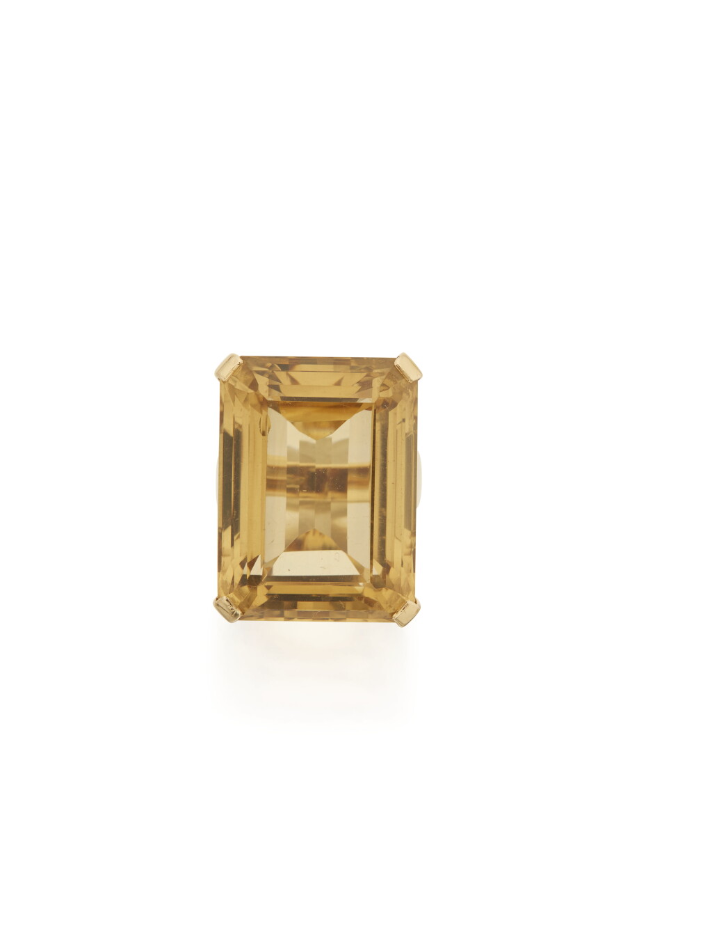View full screen - View 1 of Lot 59. GOLD AND CITRINE RING, SEAMAN SCHEPPS.