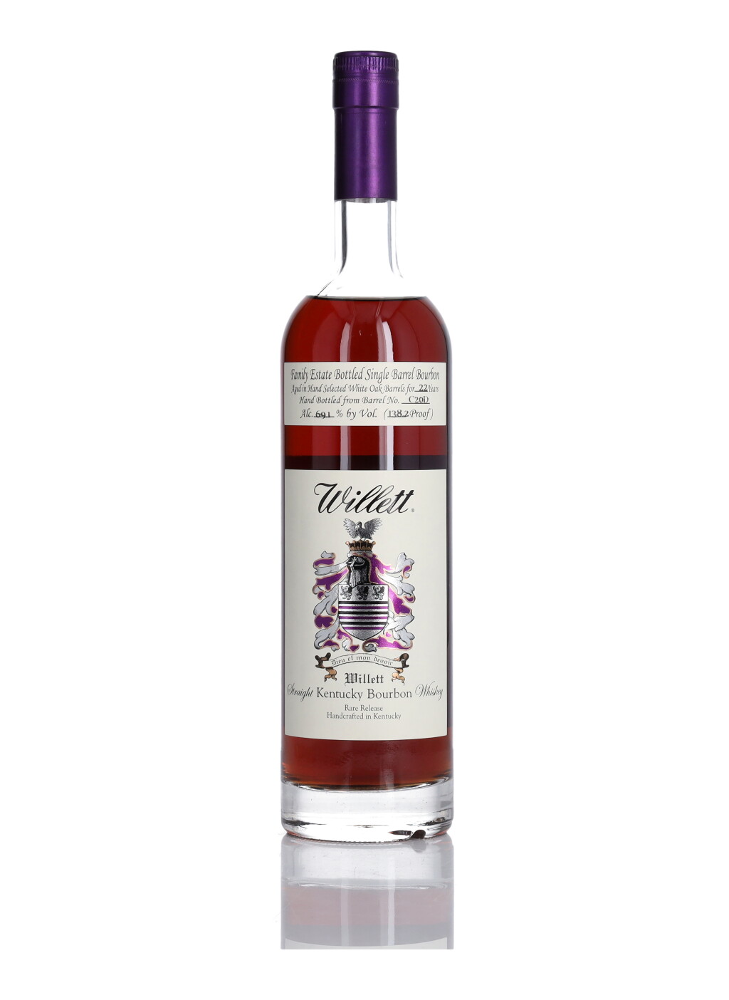 View full screen - View 1 of Lot 706. Willett Family Estate Single Barrel Bourbon 22 Year Old 138.2 proof NV (1 BT 75cl).