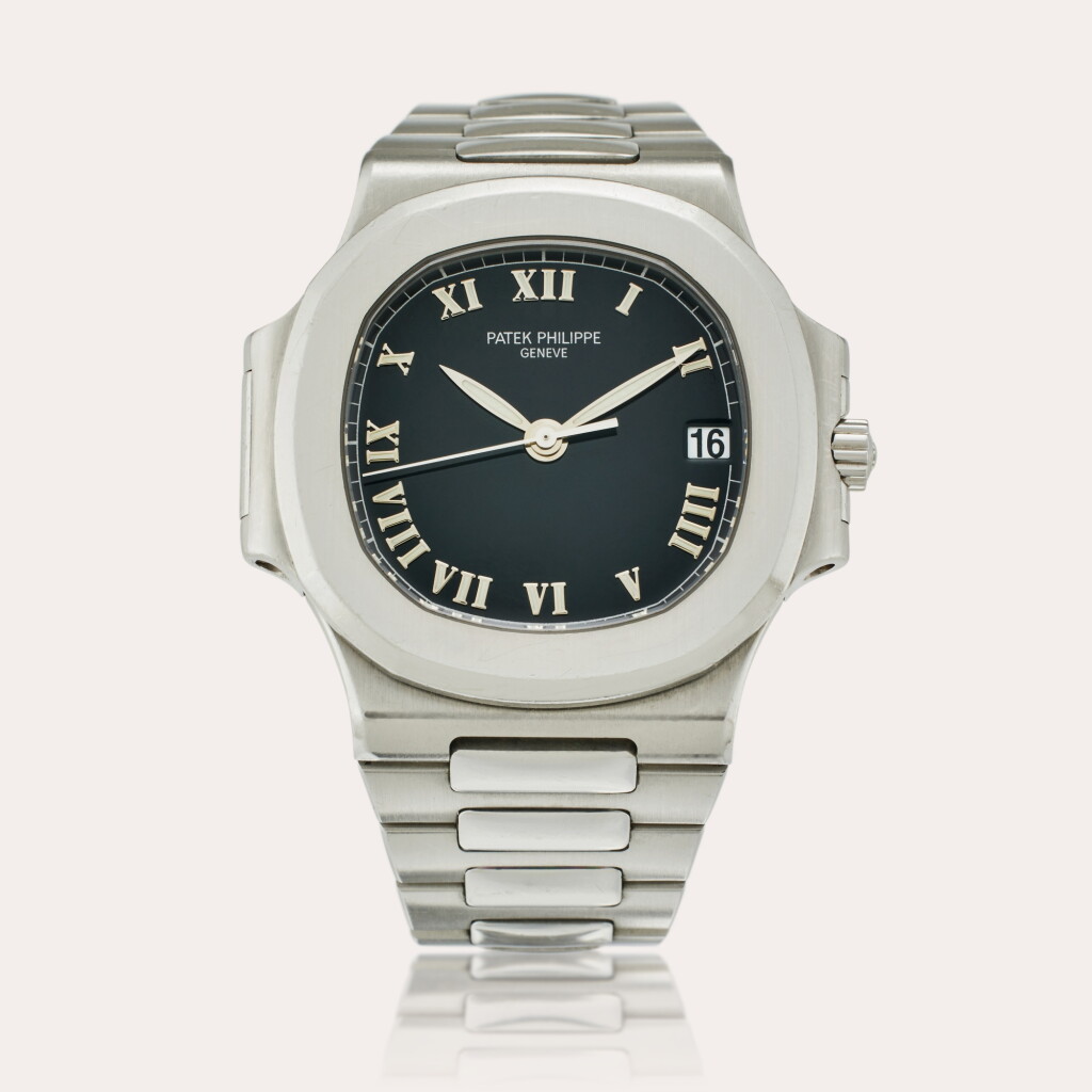 View full screen - View 1 of Lot 78. Reference 3800/1A-001 Nautilus | A stainless steel automatic wristwatch with date and bracelet, Circa 2000 .