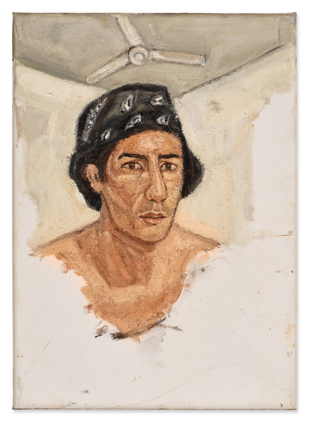View full screen - View 1 of Lot 315. Fan and Bandana (Self-Portrait).