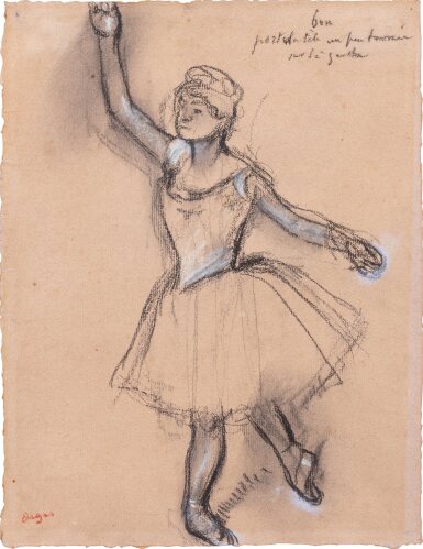 View full screen - View 1 of Lot 224. Etude de danseuse, bras levé.