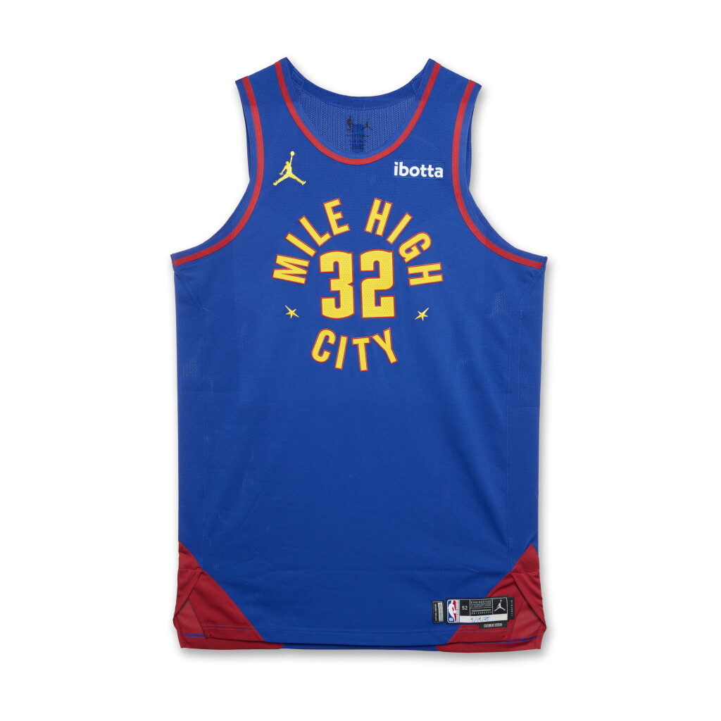 全螢幕檢視 - 查看63Aaron Gordon Denver Nuggets 2025 NBA Playoffs Western Conference Round 1 Game Worn Statement Edition Jersey | Game 1 的1