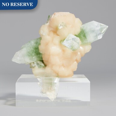 View full screen - View 1 of Lot 247. Apophyllite with Stilbite.