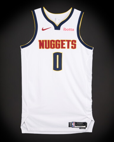 View full screen - View 1 of Lot 32. Christian Braun Denver Nuggets 2025-2026 Game Worn Association Edition Jersey .