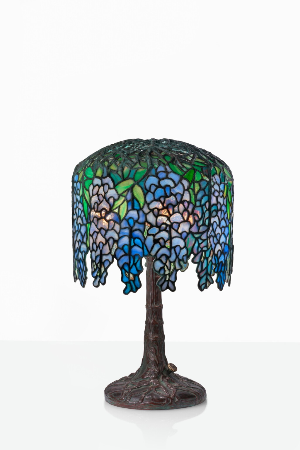 View full screen - View 1 of Lot 12. “Pony Wisteria” Table Lamp.