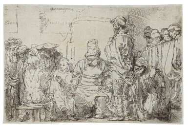 View full screen - View 1 of Lot 647. Christ Seated Disputing with the Doctors.