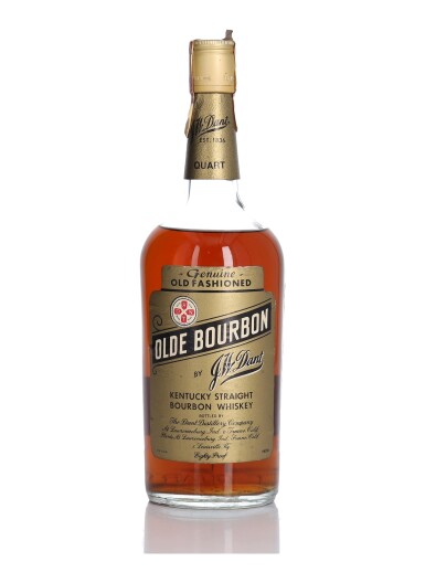 View full screen - View 1 of Lot 238. J.W. Dant Olde Bourbon 80 Proof NV (1 Bottle Quart).