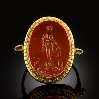 View full screen - View 1 of Lot 358. Intaglio with Venus.