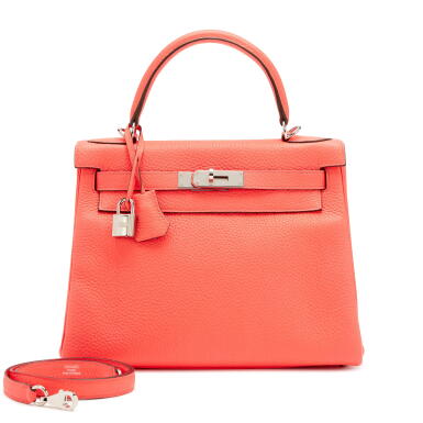 View full screen - View 1 of Lot 157. Rose Jaipur Clèmence Kelly 28 Retournè Palladium Hardware, 2020.