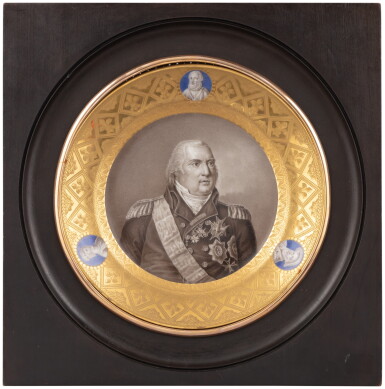 View full screen - View 1 of Lot 556. A Sèvres porcelain dinner plate, dated 1816 | Assiette en porcelaine de Sèvres, datée 1816.